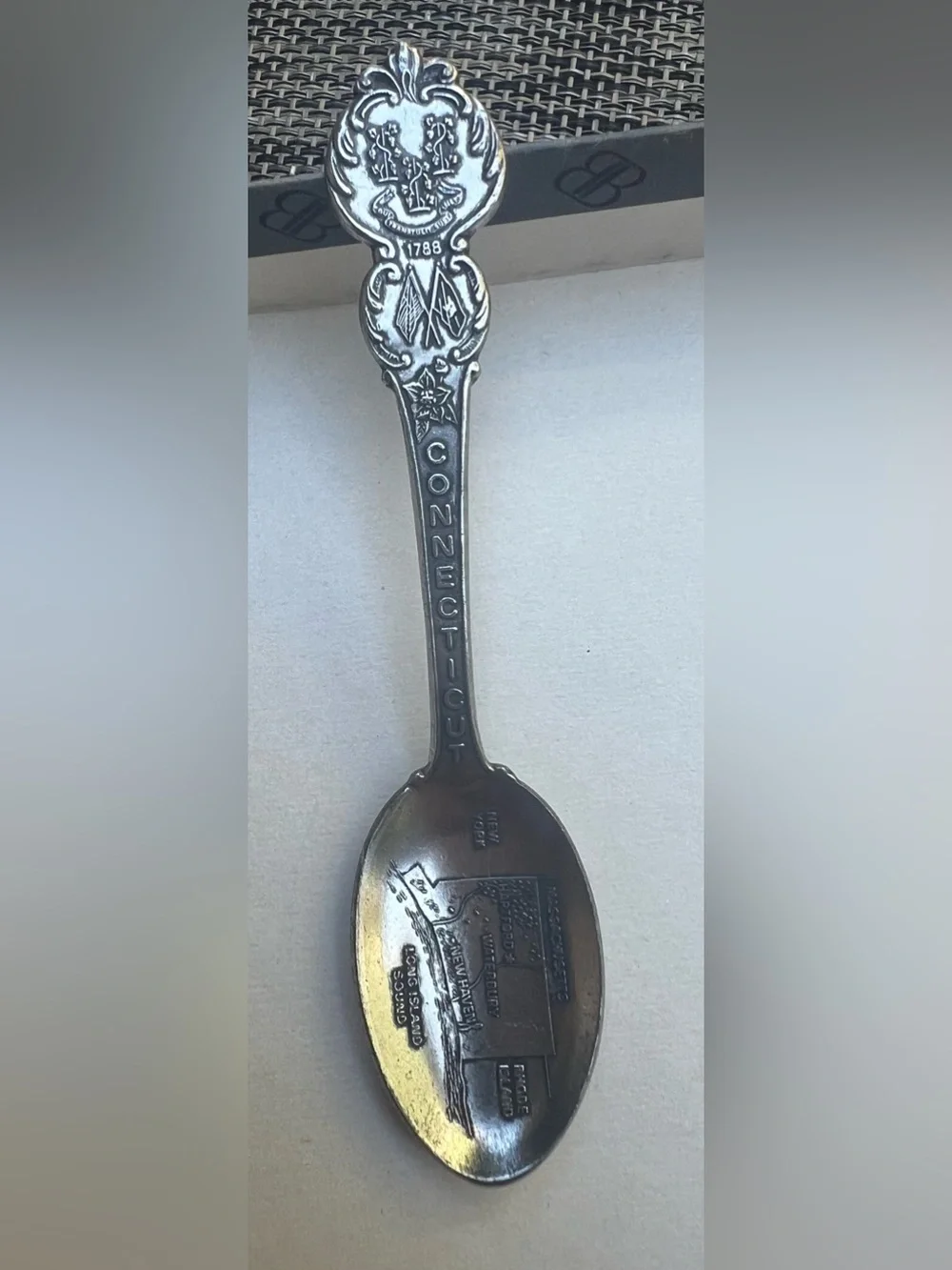 Vintage Souvenir Spoon Lot of 3 Delaware New York & Washington DC US Collectible